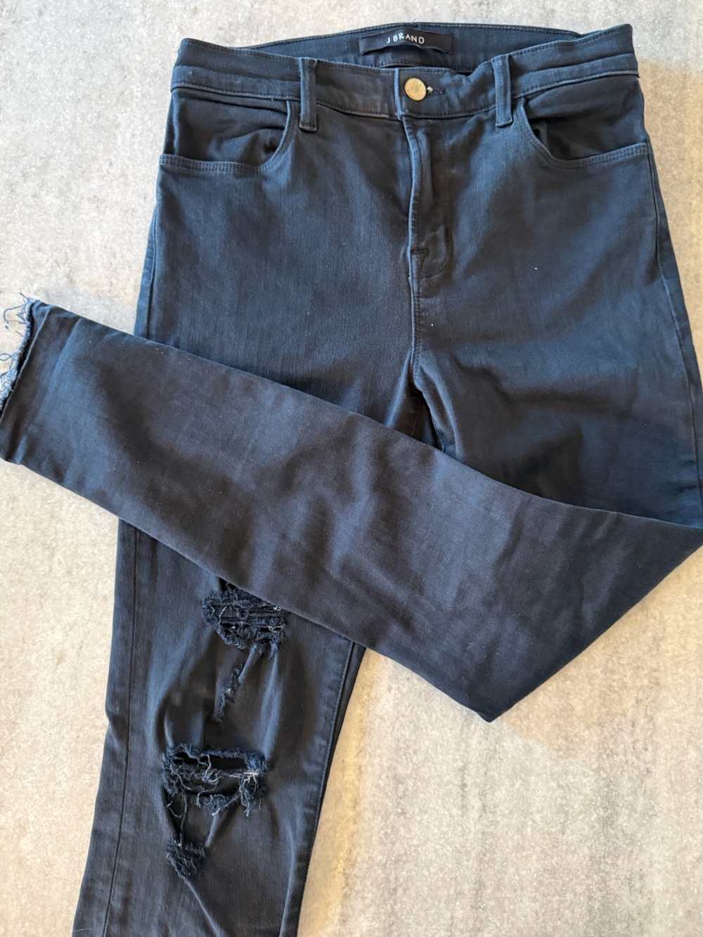 J Brand “Alana” High-Rise Crop Skinny Jeans